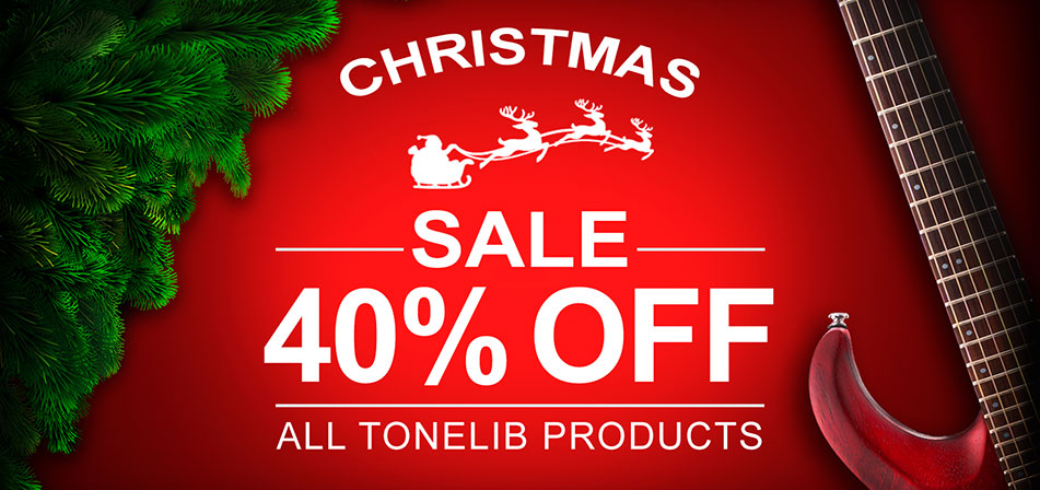  Black Friday Sale in ToneLib. Until December 5, get all ToneLib products at an incredible 50% discount! 