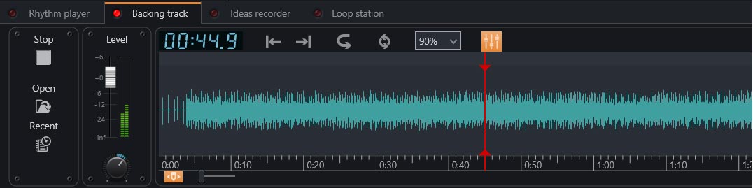 TL GFX - Built-in backing track player