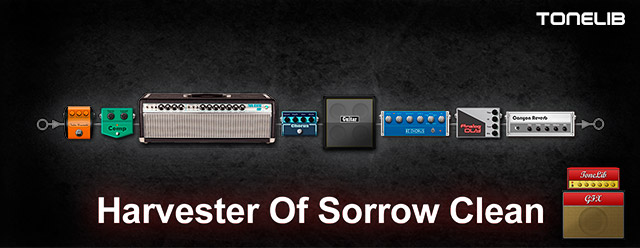 ToneLib GFX user preset for the song Harvester of Sorrow by Metallica