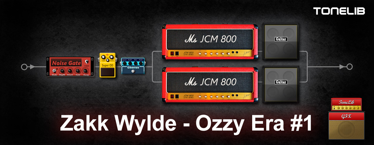 ToneLib GFX user preset in Zakk Wylde style from Ozzy's era